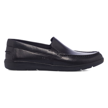 Slip-on da uomo nere in pelle Geox Leitan, Uomo, SKU m113000141, Immagine 0